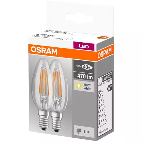 OSRAM LED FILAMENT 4W E14 B40 2-PACK