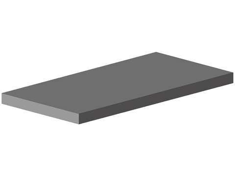 ALUMINIUM PLATTSTÅNG 5X50X2000