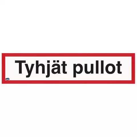 SKYLT TYHJÄT PULLOT 400X100