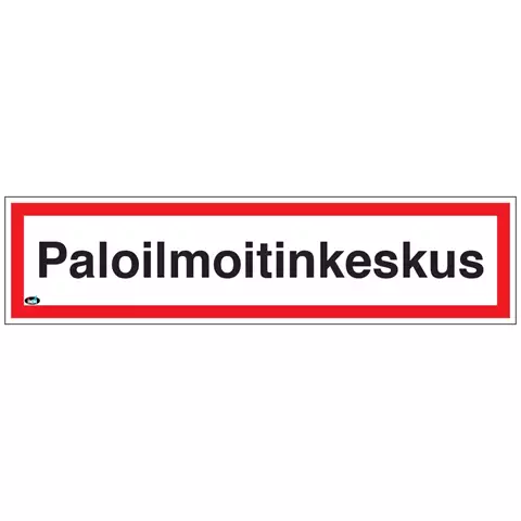 SKYLT PALOILMOITINKESKUS 400X100 PLAST